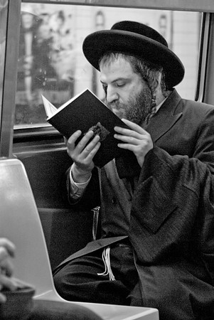 Orthodox Jew aboard F train - NYC, 2012