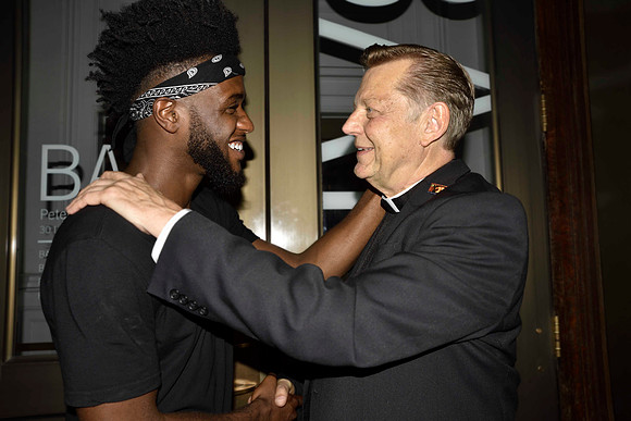 Pastor Michael Pfleger befriending Cory Smith - Brooklyn, NY, 2018