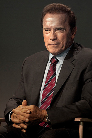 Arnold Schwarzenegger - Portrayed the title role in 'The Terminator' film series from 1984 - 2019, The Apple Store, NYC, 2015