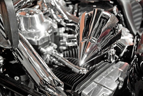 Custom Harley Davidson motorcycle transmission - NYC, 2014